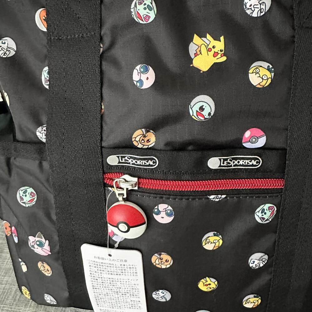 Lesportsac Pokemon Double Trouble Backpack Travel Bag NWT - Picture 2 of 7